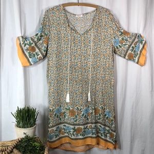 Halife size med.  floral dress or Swim Suit coverup. like new!!